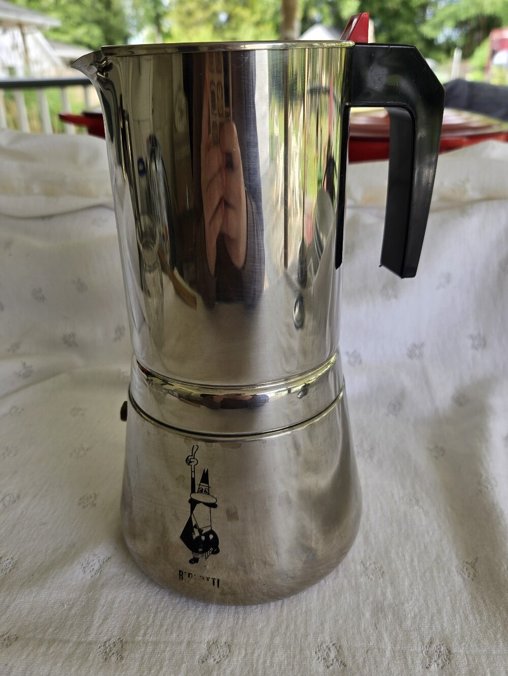 Vintage Bialetti Crusinallo Stainless Steel Stovetop Espresso Moka Pot Italy
